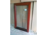 Okno drewniane kolor mahoń 870/1450 UR nr 411